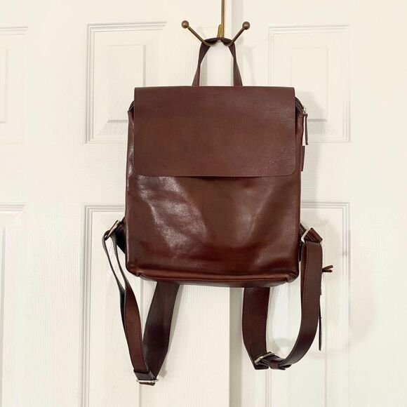 Saccoo Sica Backpack Large – Choco in Leather Handmade Amsterdam Sustainable main image 7